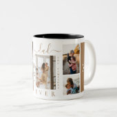 最高のパパカスタム6写真コラージュ ツートーンマグカップ (正面右)