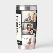 最高のパパカスタム6写真コラージュ 保温保冷タンブラー (背面)