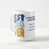 最高のパパカスタム コーヒーマグカップ (正面左)