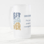 最高のパパカスタム フロストグラスビールジョッキ (正面左)