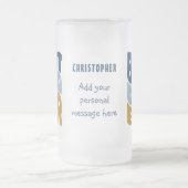 最高のパパカスタム フロストグラスビールジョッキ (中央)