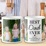 最高のパパカスタムEver 2 Photo Father's Day コーヒーマグカップ<br><div class="desc">この父の日パパを写真のコーヒーマパーソナライズされたグで驚かせなさい。「最高のパパは今まで」 このパパのマグを写真お気に入りの、メッセージ、名前でカスタマイズするパパのお父さんの最高の日の贈り物とパパの贈り物のための私たちのコレクションパーソナライズされたを参照する。COPYRIGHT © 2020 Judy Burrows,  Black Dog Art - All Rights Reserved.最高のパパEverカスタム 2 Photo Father's Day Coffee Mag</div>