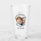 最高のパパカスタムEver 2 Photo Happy Father's Day タンブラーグラス (裏面)