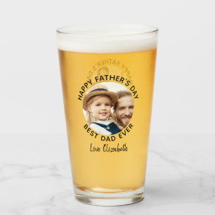 最高のパパカスタムEver 2 Photo Happy Father's Day タンブラーグラス