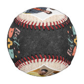 最高のパパカスタムEver Family Photo, Children's Name 野球ボール (裏面)