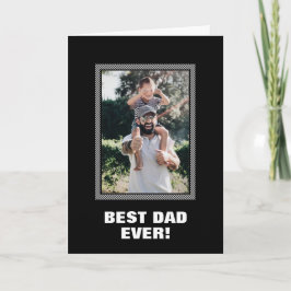 最高のパパカスタムPhoto Father's Day Card カード