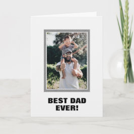 最高のパパカスタムPhoto Father's Day Card カード