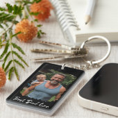 最高のパパカスタムPhoto Keychain キーホルダー (正面右)