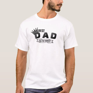 最高のパパキング王冠の父の日パパ Tシャツ