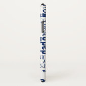 最高のパパクールタイポグラフィ赤白と青 Case-Mate iPhoneケース (裏面/右)