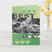 最高のパパグリーティングカード カード (黄色い花)