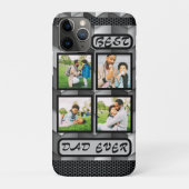 最高のパパグレーモダンファミリーフォトコラージュ Case-Mate iPhoneケース (裏)
