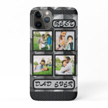 最高のパパグレーモダンファミリーフォトコラージュ