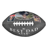 最高のパパグレーレザー父の日3写真コラージュ アメリカンフットボール (正面)