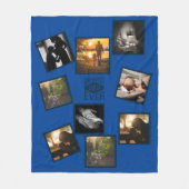 最高のパパコラージュ父おもしろい引用文逃亡 フリースブランケット (正面)