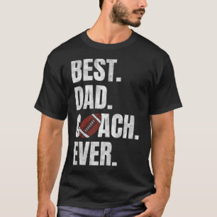 最高のパパコーチエバおもしろいーフットボールT型スポーツL Tシャツ