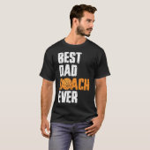 最高のパパコーチエバスケットボールコーチパパファテ Tシャツ (正面フル)