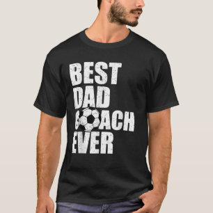 最高のパパコーチエバーサッカー父親パパPapa Socce Tシャツ
