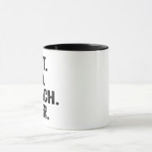 最高のパパコーチエバー父の日テニスのスポーツギフト マグカップ (中央)