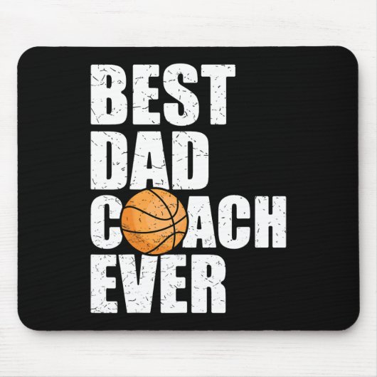 最高のパパコーチエバー父ダディパビスケットビルP マウスパッド (正面)