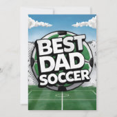 最高のパパサッカーのグラフィティ父親の日ホリデーカード カード (正面)