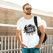 最高のパパサッカーの父と息子グラフィティTシャツ Tシャツ