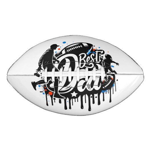 最高のパパサッカーの父と息子サッカー アメリカンフットボール (正面)