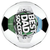 最高のパパサッカーの落書き父親の日サッカーボール サッカーボール (回転)