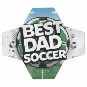 最高のパパサッカーの落書き父親の日サッカーボール サッカーボール (フラット)