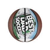 最高のパパサッカーの落書き父親の日バスケットボール ミニバスケットボール (縦)