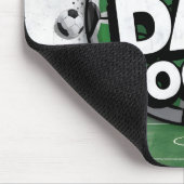 最高のパパサッカーの落書き父親の日マウスパッド マウスパッド (コーナー)