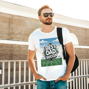 最高のパパサッカーの落書きTシャツ Tシャツ
