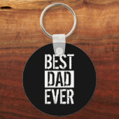 最高のパパシンプルは父の日の贈り物 キーホルダー (正面)