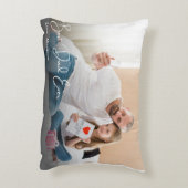 最高のパパシンプル写真カスタムEver アクセントクッション (裏面(縦))