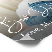 最高のパパシンプル写真カスタムEver ポスター (角)