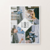 最高のパパシンプル写真モダンコラージュ ジグソーパズル (縦)