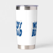 最高のパパシーブルー3d文字 保温保冷タンブラー (左面)