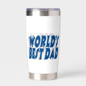 最高のパパシーブルー3d文字 保温保冷タンブラー (背面)