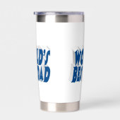 最高のパパシーブルー3d文字 保温保冷タンブラー (右面)