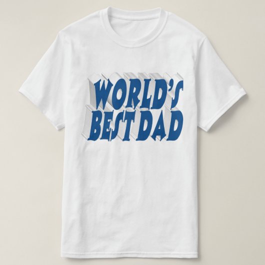 最高のパパシーブルー3d文字 tシャツ (デザイン正面)