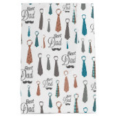 最高のパパスタイル：真のトリビュートと結びつき ミディアムペーパーバッグ (裏面)