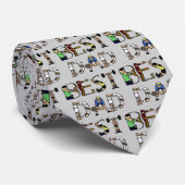 最高のパパスポーツおもしろい文字 ネクタイ (ロール)
