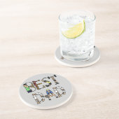 最高のパパスポーツ文字コースター コースター (側面)