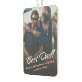 最高のパパタイポグラフィカスタム写真 カーエアーフレッシュナー (左)