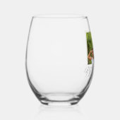 最高のパパタイポグラフィ写真 ステムなしワイングラス (右)