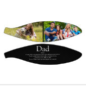 最高のパパダディ父親の定義フォトブラック ミニバスケットボール (パネル)