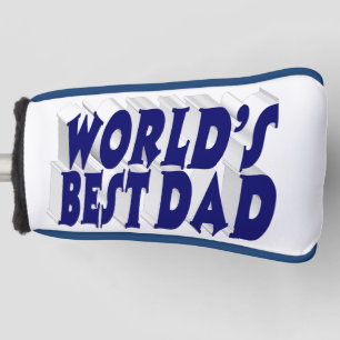 最高のパパダークブルー3d文字 ゴルフヘッドカバー