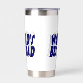 最高のパパダークブルー3d文字 保温保冷タンブラー (左面)