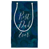 最高のパパティール(緑がかった色)ブルー スモールペーパーバッグ (正面)