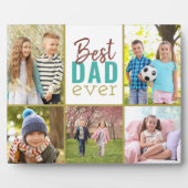 最高のパパティール（緑がかった色）5 Photo Collage フォトプラーク (正面)